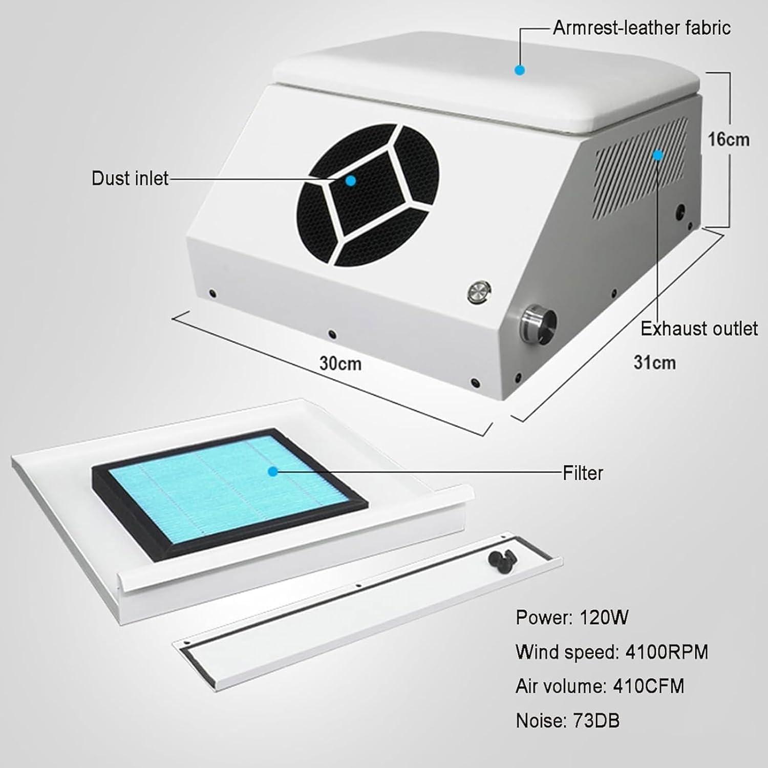Our Honest⁣ Review: 120W ‍Nail⁣ Dust collector with Quiet Power