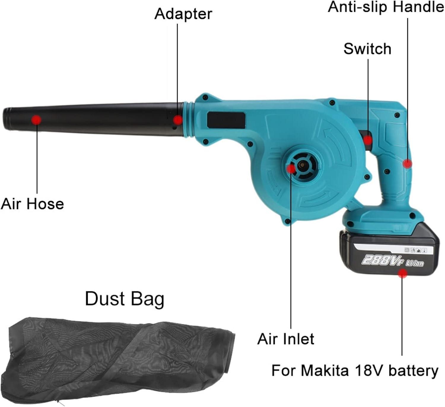 Our Review of the 2 in 1 1500W Cordless Air Blower & Dust Collector 4 Our Review of the 2 in 1 1500W Cordless Air Blower & Dust Collector