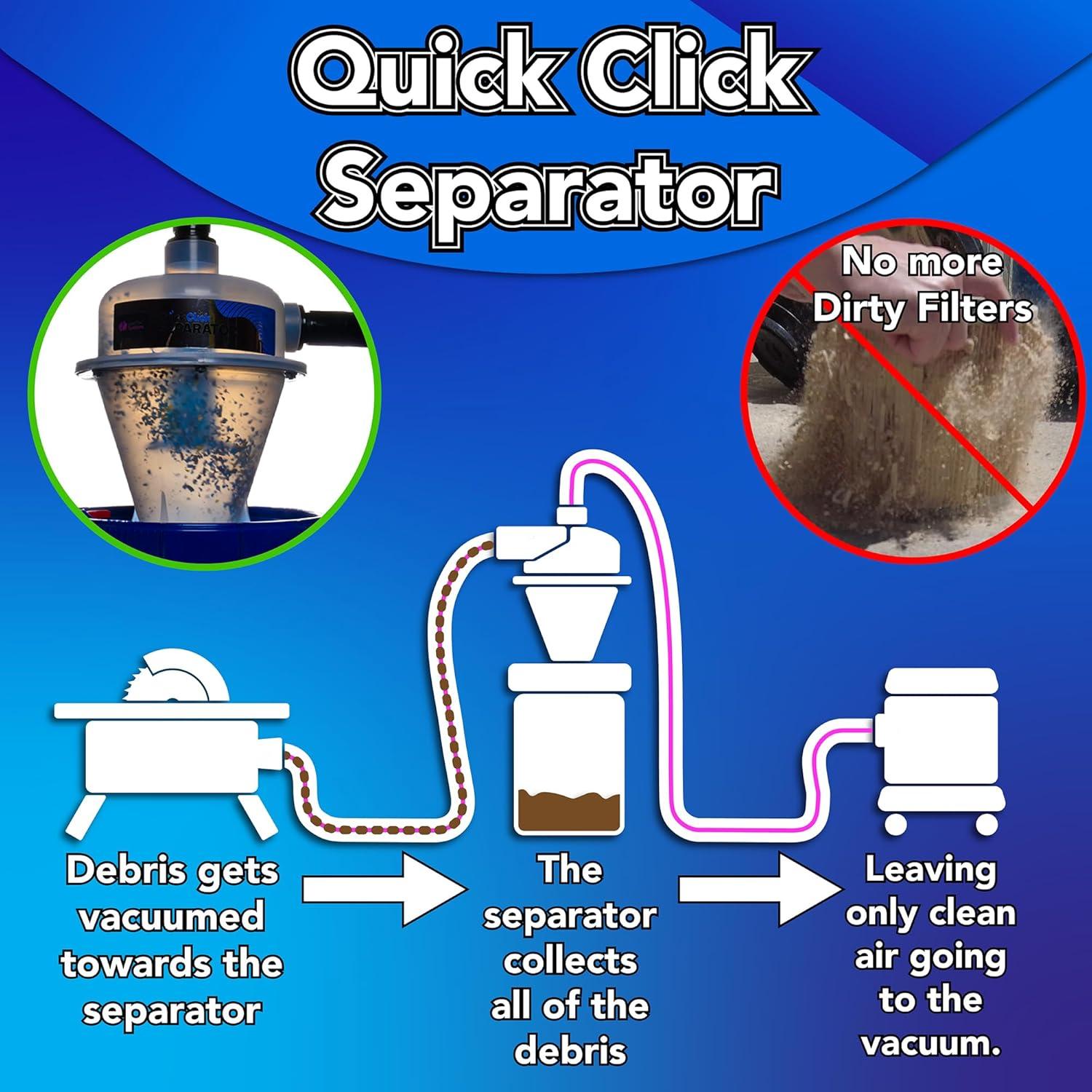 Why We Love the Quick Click Separator with 5 Gallon Bin & Hose 3 Why We Love the Quick Click Separator with 5 Gallon Bin & hose