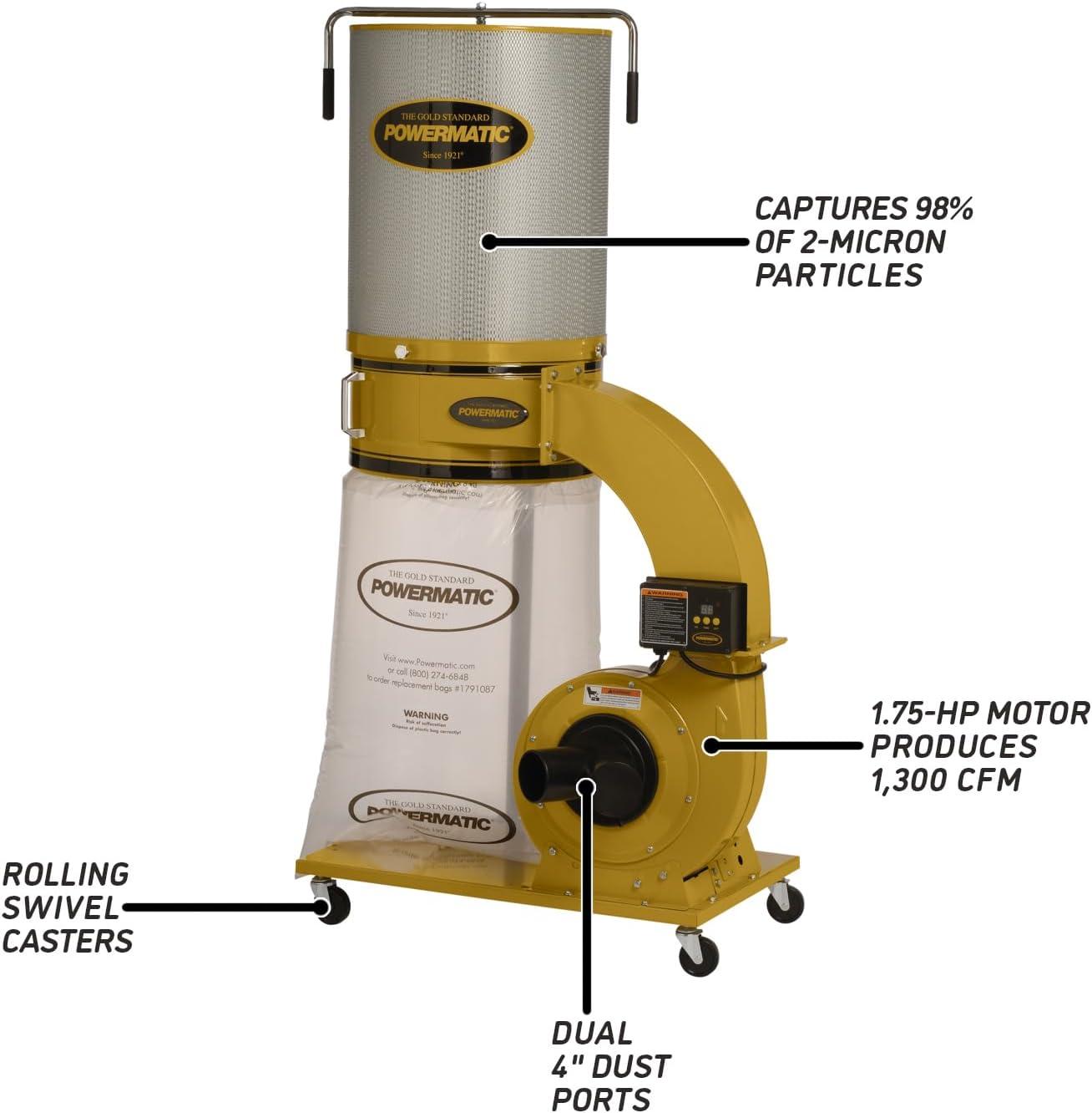 our Review of the Powermatic TurboCone Dust Collector PM1300TX
