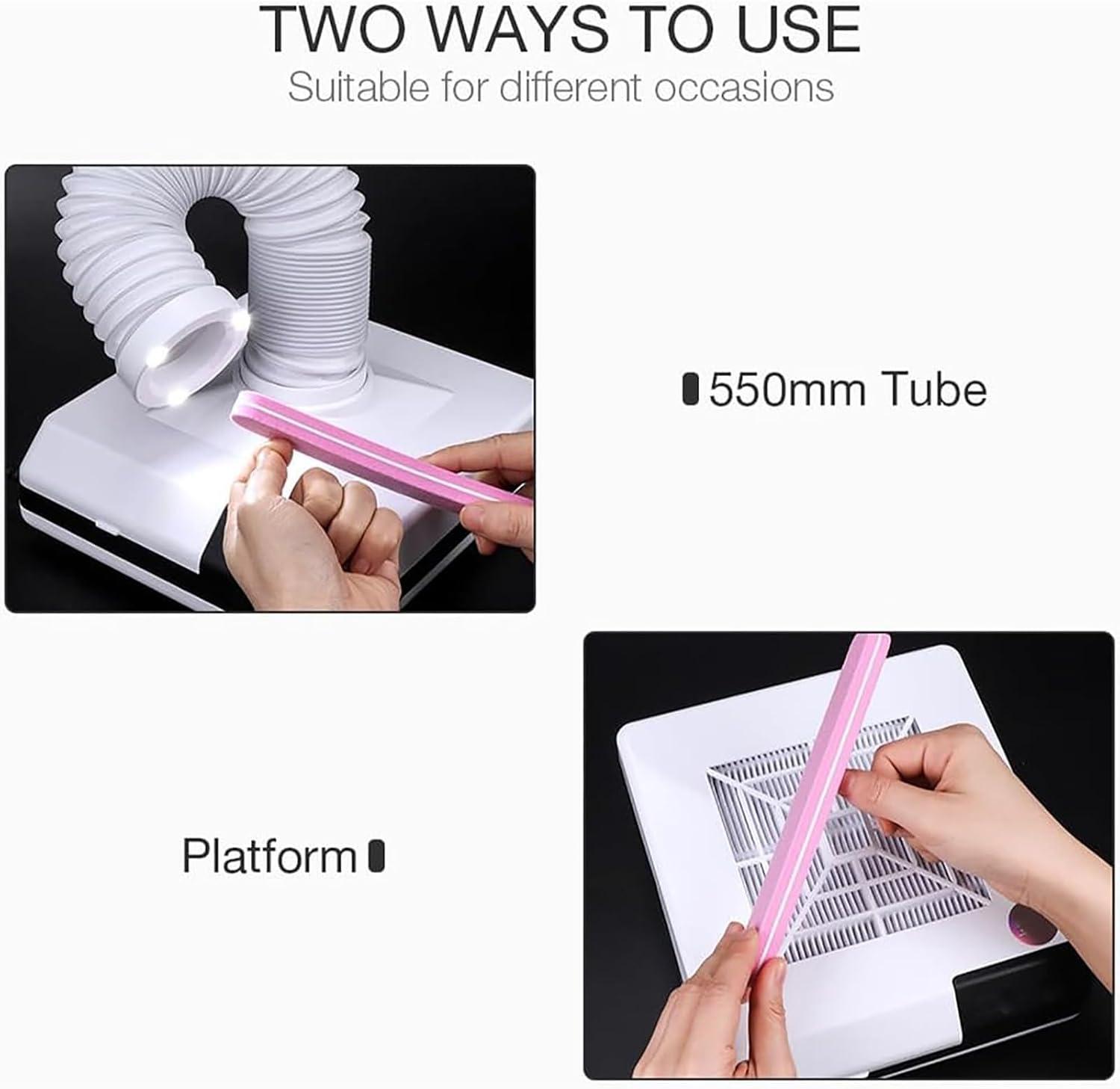 Why We Love the ⁢60W Nail Dust Collector with ​LED Lights