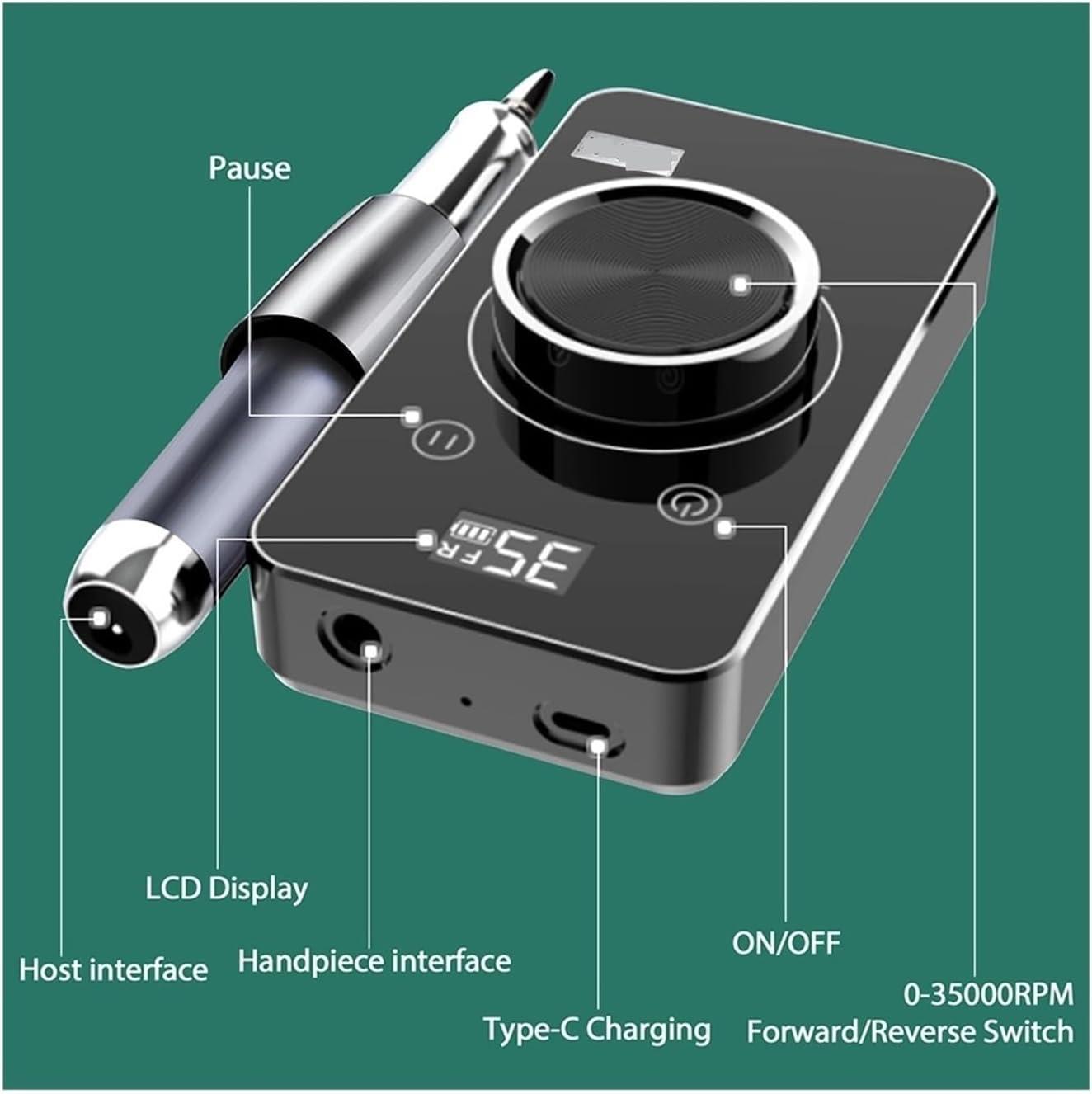 Why We Love the STE107Reda 35000RPM Cordless Nail Drill 2 Why We Love the STE107Reda 35000RPM Cordless Nail Drill