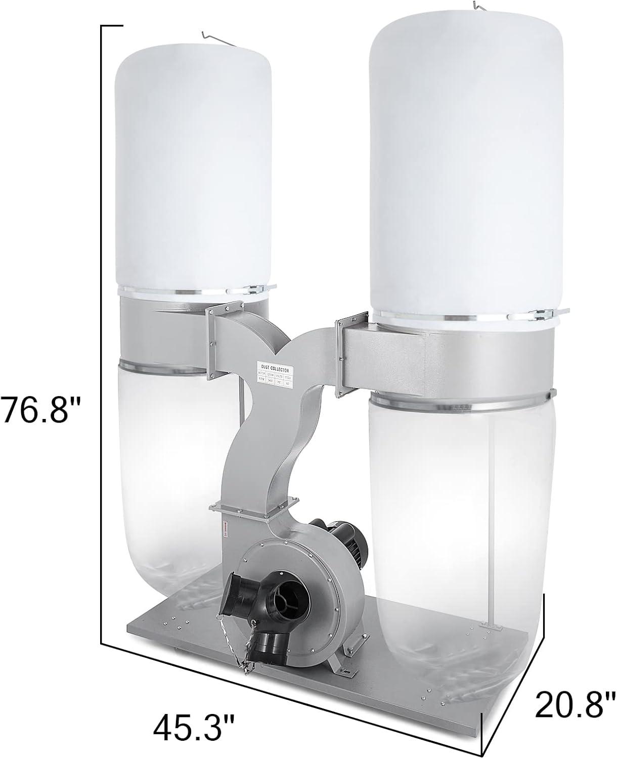 Our Honest Take on the VEVOR 3HP Portable Dust Collector 4 Our Honest Take on the VEVOR 3HP Portable Dust Collector