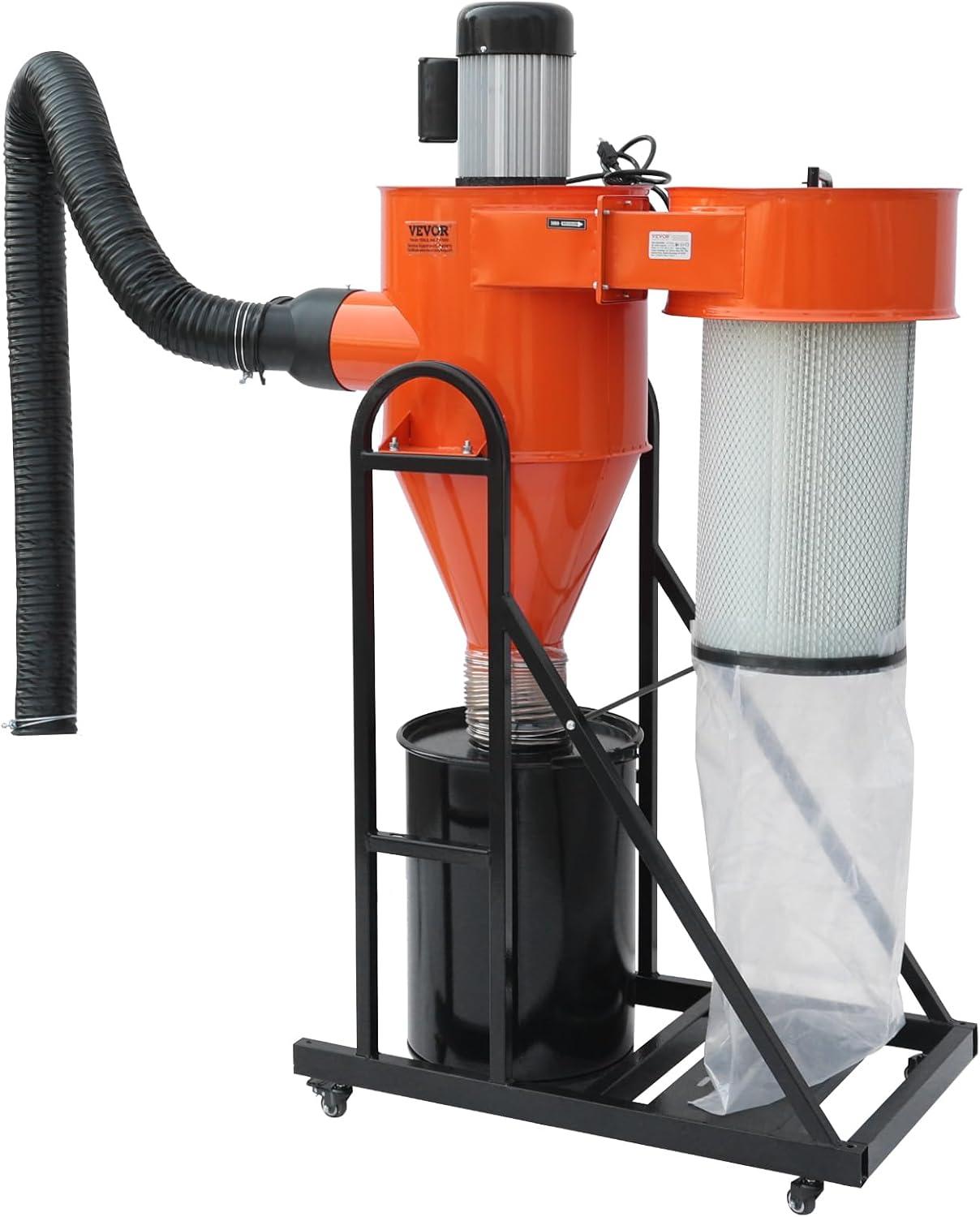 Our Review of the VEVOR 2 HP Dust Collector: Powerful & Portable 4 Our Review of the VEVOR 2 HP Dust Collector: Powerful & Portable