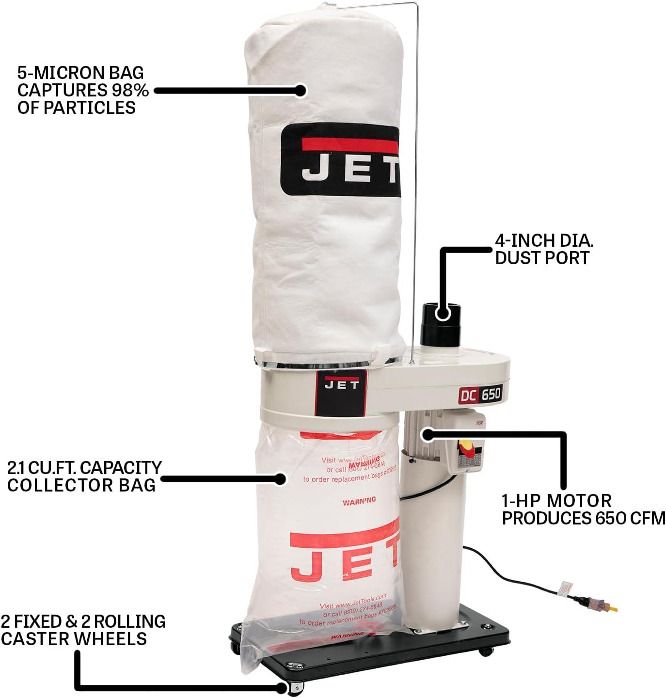 Our Review of the JET DC-650MK: Efficient, Quiet, and Portable Dust Collector 4 Our Review of the JET DC-650MK: Efficient, Quietand Portable Dust Collector