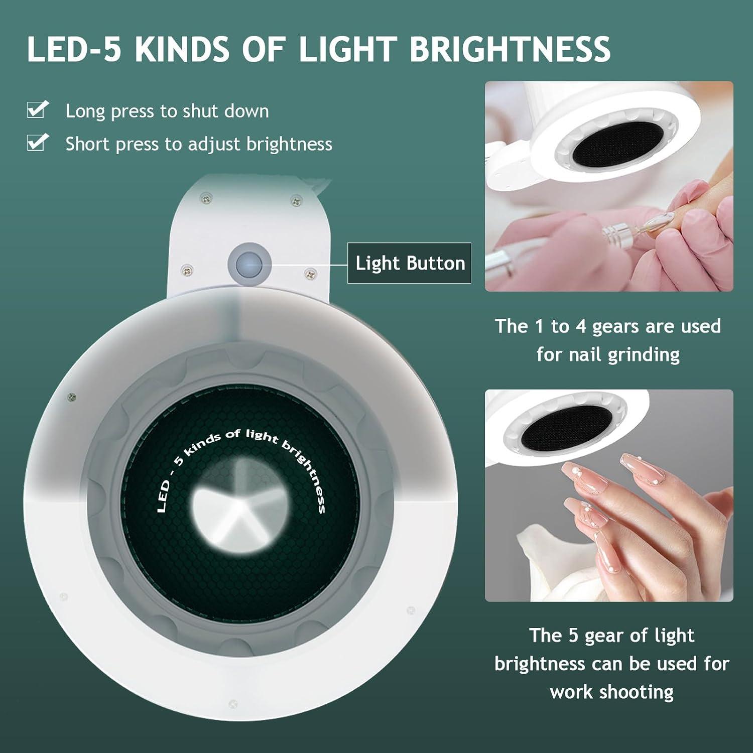 How We Love the 80W Nail Dust Collector with LED Light
