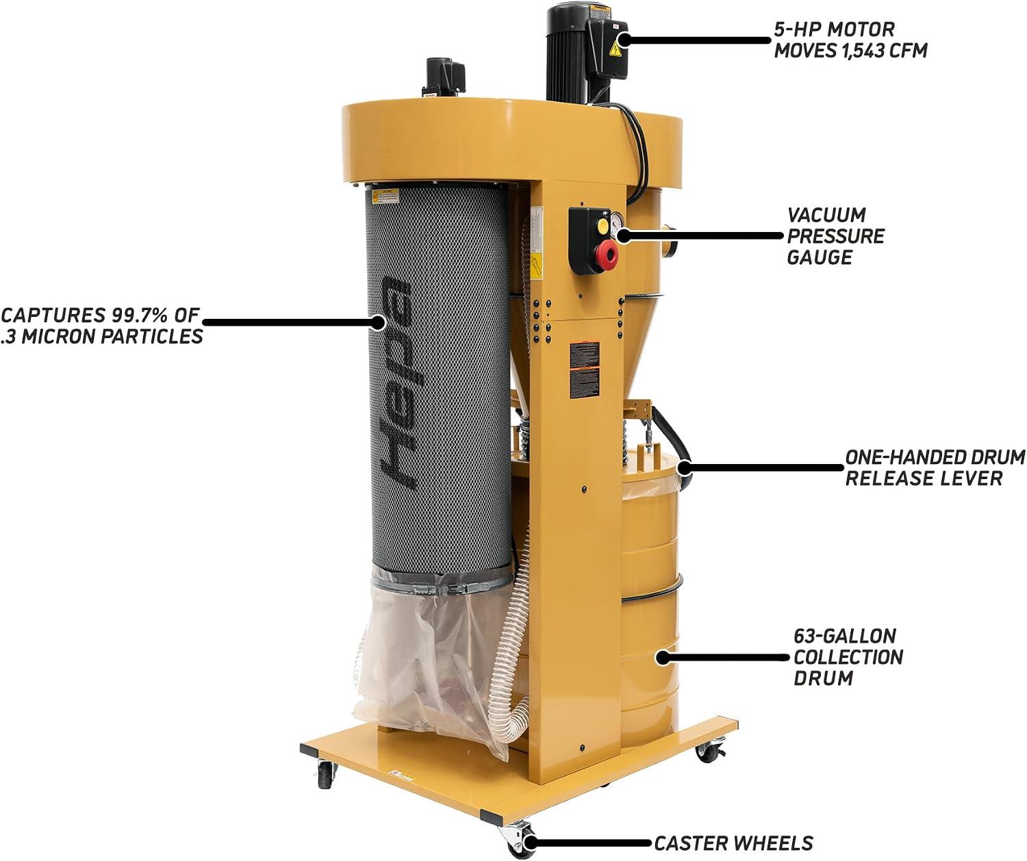 Our Honest Review of the Powermatic Cyclone Dust Collector with HEPA Filter