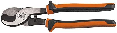 Klein Tools 63050-EINS Cable Cutters, Electricians Insulated Cable Cutter, Cuts Aluminum, Soft Copper, Communications Cable 1