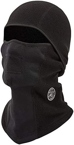 Klein Tools 60132 Balaclava, Warm Breathable Fleece Wind Proof Hinged Balaclava Face Mask, Black 1 41 vBvmr8AL. AC