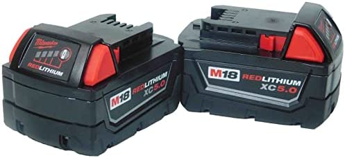 Milwaukee M18 48-11-1850 5.0 AH Batteries 5.0 18V 48-11-1852 (2 pack) 1 41I70yRrt L. AC