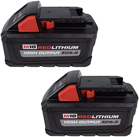 MilwaukeeTool 48-11-1862 M18 Lithium-Ion High Output 6.0Ah Battery Pack (2-Pack) 1 41L1PZ5BsYL. AC