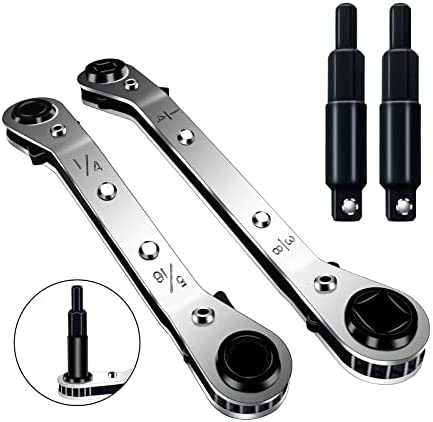 "HVAC Service Wrench Tool Set - Refrigeration Wrenches, Ratchet for Air Conditioning Repair" 1 41tgame6tlL. AC