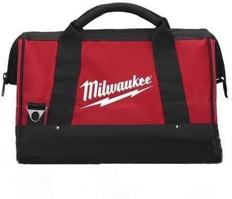 Milwaukee 17 Inch Heavy Duty Canvas Tool Bag with 6 Interior Pockets, Reinforced Bottom, and Strap Ring (Shoulder Strap Not Included) 1 51Bnc8RhnwL. AC