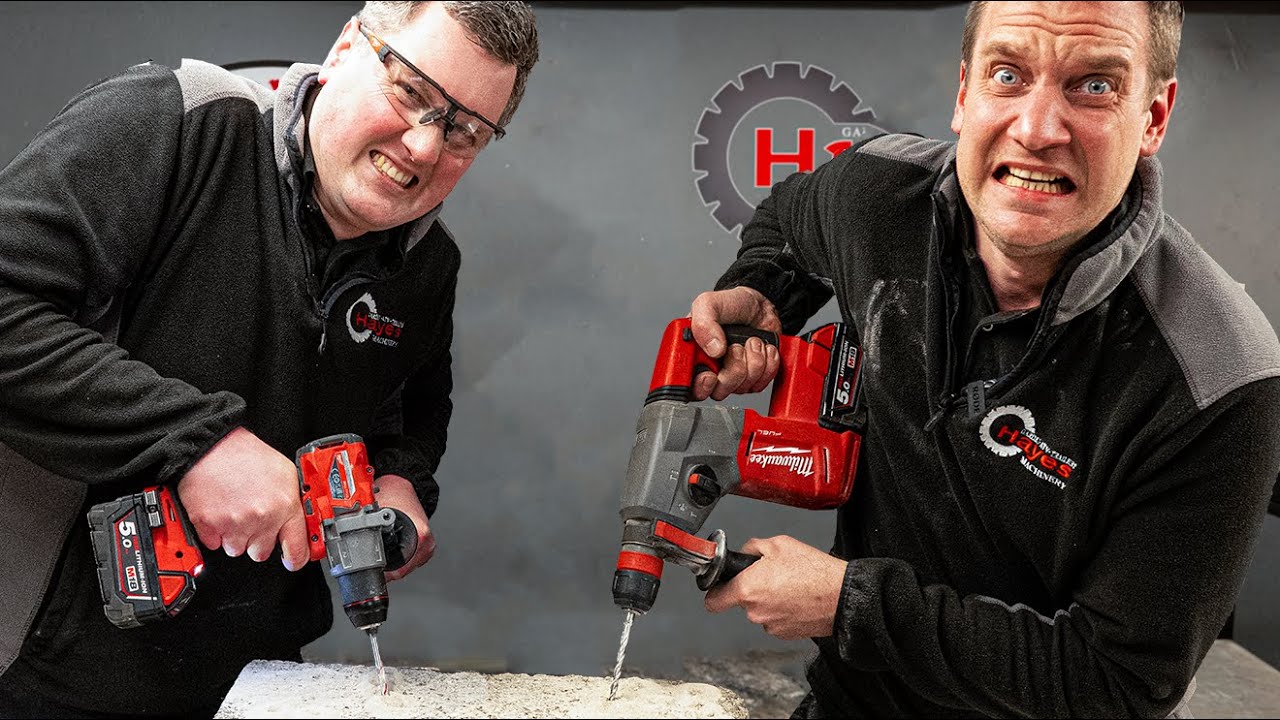 Milwaukee SDS vs Milwaukee Hammer Drill!