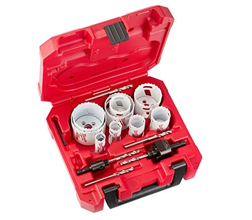 "17-Piece Hole Saw Set with Case: Milwaukee 49-22-4029 Tool HOLE DOZER Bi-Metal"