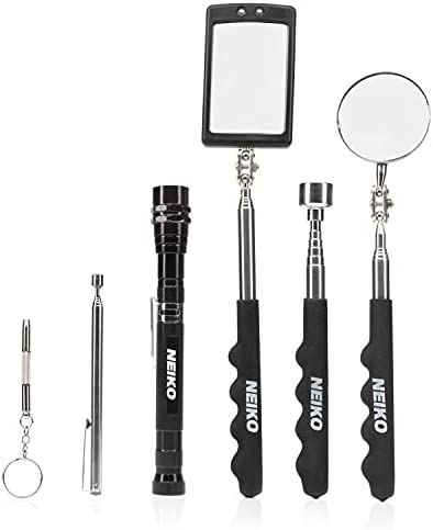 6-Piece Magnetic Tool & Telescoping Mirror Set - Perfect for Mechanics & DIYers - NEIKO 20736A 1