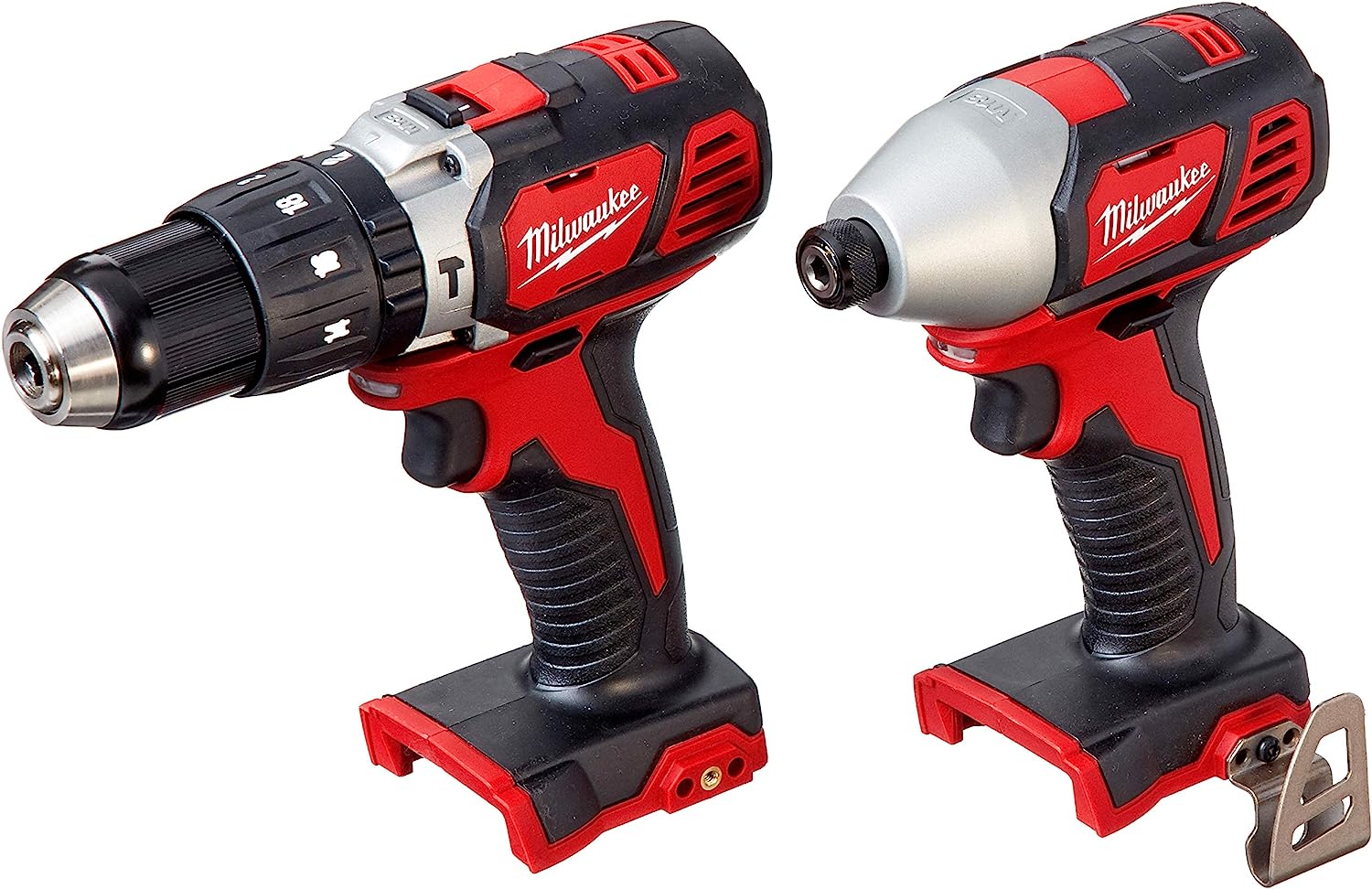 milwaukee 2695 24 m18 18v cordless power tool combo kit with hammer drill impact driver reciprocating saw and work light 1