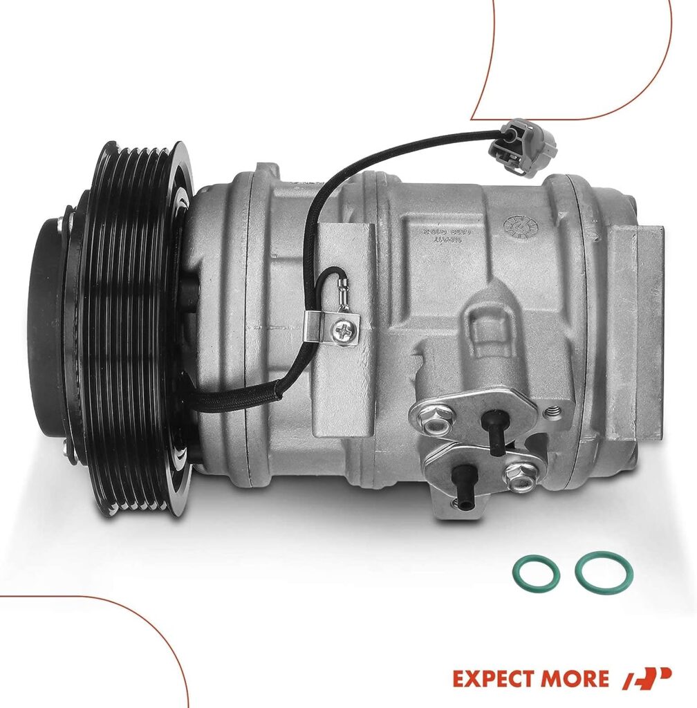 A-Premium Air Conditioner AC Compressor with Clutch Compatible with Honda Accord 2003-2007, Odyssey 2005-2007, Pilot 2005-2008, Ridgeline  Acura MDX TL, 3.0L 3.2L 3.5L