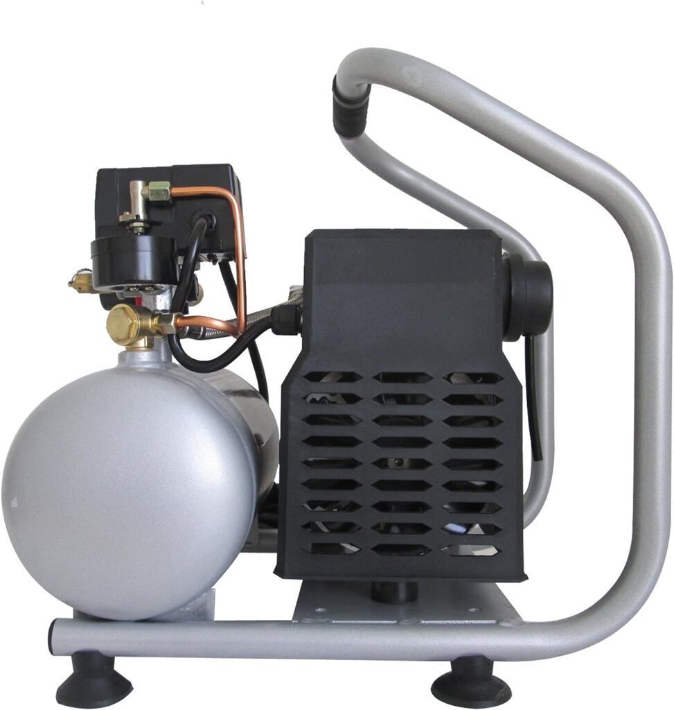 California Air Tools CAT-1P1060S Light  Quiet Portable Air Compressor, Silver