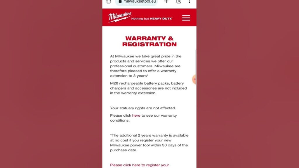 How To Register Milwaukee Tools