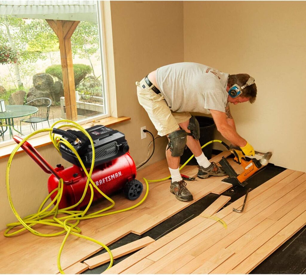 Craftsman HARD Air Compressor, 10 Gallon 1.8 HP 175 PSI, 4.0CFM@90PSI, Oil Free and Maintenance Free, Portable with Large Wheels, Model: CMXECXA0201041