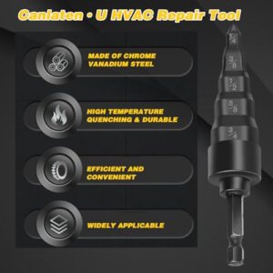 Swage Tube Expander 5 in 1 HVAC Repair Tool Kit with Drill Set