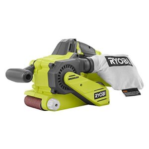 RYOBI P450 One+ 18V Brushless Belt Sander w/ Dust Bag & Sanding Pad – Tool Only