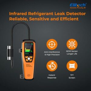 Elitech ILD-200: Long-lasting Infrared Sensor Leak Detector for HVAC & Automotive Freon Detection