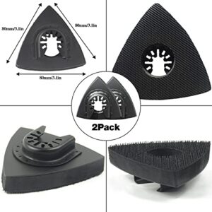 Multi-Tool Detail Sanding Pads Kit w/ 50 Sandpaper Sheets – for Wood/Plaster Surfaces