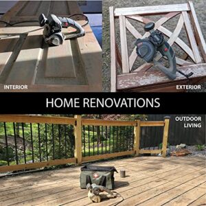 OHIO Family Business RESTORER Drum Sander Tool Kit – WR351K2 Variable Speed with Vac Attachment for Woodworking and Paint Stripping – 11 x 7 x 7 Inches