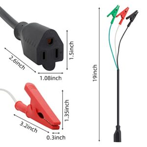 HVAC Adaptor Cord 19″ – Heavy-Duty Cables for Training Technicians & Equipment – Compatible with Yellow Jacket & ET Tools