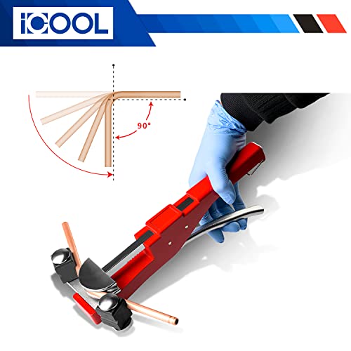 ICOOL Tubing Bender Kit Hand Tool for Soft Copper Aluminum HVAC with Tube Cutter 6 ICOOL Tubing Bender Kit Hand Tool for Soft Copper Aluminum HVAC with Tube Cutter - Image 6