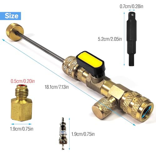 R410a R22 HVAC Core Removal & Service Wrench Set by ZPSNDP for Multi-Refrigeration Repairs 2 R410a R22 HVAC Core Removal & Service Wrench Set by ZPSNDP for Multi-Refrigeration Repairs - Image 2