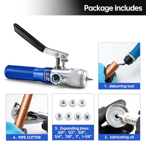 IBOSAD HVAC Hydraulic SWAGING Tool Kit - Expand Copper Tubing 3/8" to 1 1/8" 4 IBOSAD HVAC Hydraulic SWAGING Tool Kit - Expand Copper Tubing 3/8" to 1 1/8" - Image 4