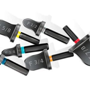 SPIN F6000 6-Piece Drill Bit Flaring Set – 1/4’’ to 7/8’’ Sizes for Precision Drilling