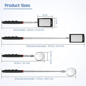 Telescoping Inspection Mirror with LED Light for Him – Perfect Gift!