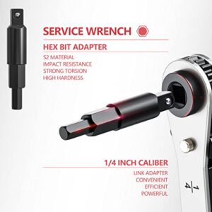 Mellbree HVAC Service Wrench: Durable Carbon Steel Sizes 3/8, 1/4, 5/16, 3/16