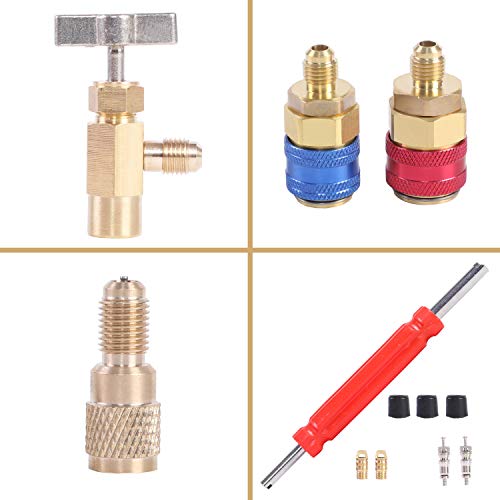 JIFETOR 3 Way AC Manifold Gauge Set for Auto and Household R404A R134A Refrigerant - Diagnostic and Charging Tool for HVAC Systems 9 JIFETOR 3 Way AC Manifold Gauge Set for Auto and Household R404A R134A Refrigerant - Diagnostic and Charging Tool for HVAC Systems - Image 9