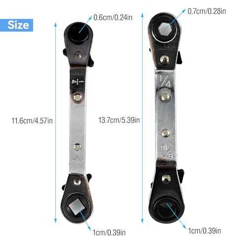 R410a R22 HVAC Core Removal & Service Wrench Set by ZPSNDP for Multi-Refrigeration Repairs 3 R410a R22 HVAC Core Removal & Service Wrench Set by ZPSNDP for Multi-Refrigeration Repairs - Image 3