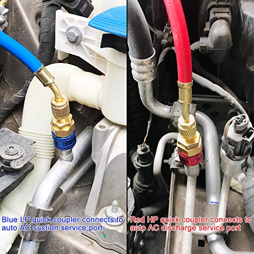 JIFETOR 3 Way AC Manifold Gauge Set for Auto and Household R404A R134A Refrigerant - Diagnostic and Charging Tool for HVAC Systems 7 JIFETOR 3 Way AC Manifold Gauge Set for Auto and Household R404A R134A Refrigerant - Diagnostic and Charging Tool for HVAC Systems - Image 7