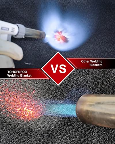 TOHONFOO 2-Pack Fireproof Welding Blanket & Heat Shield Mat for Brazing and Plumbing 5 TOHONFOO 2-Pack Fireproof Welding Blanket & Heat Shield Mat for Brazing and Plumbing - Image 5