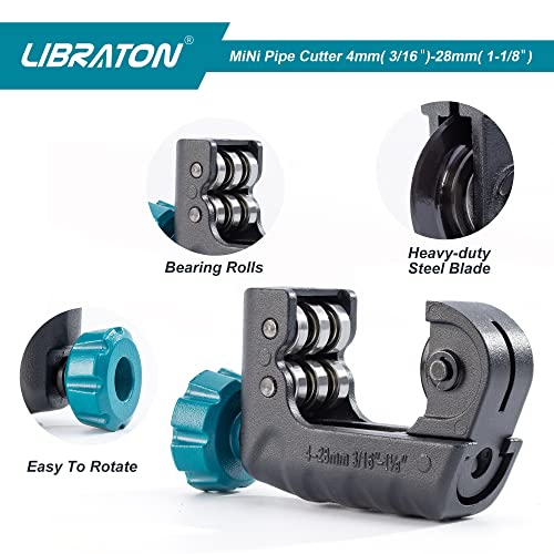 Mini Tube Cutter for Copper, Aluminum, Stainless Steel Pipes - 1-1/8" Capacity 3 Mini Tube Cutter for Copper, Aluminum, Stainless Steel Pipes - 1-1/8" Capacity - Image 3