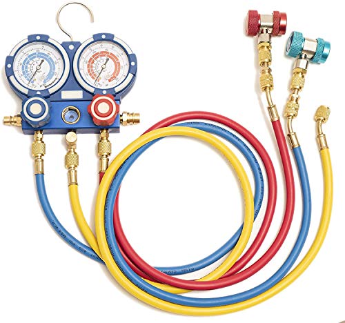 Professional HVAC Repair Kit with Vacuum Pump, Manifold Gauge Set, Leak Detector & Hoses 2 Professional HVAC Repair Kit with Vacuum Pump, Manifold Gauge Set, Leak Detector & Hoses - Image 2