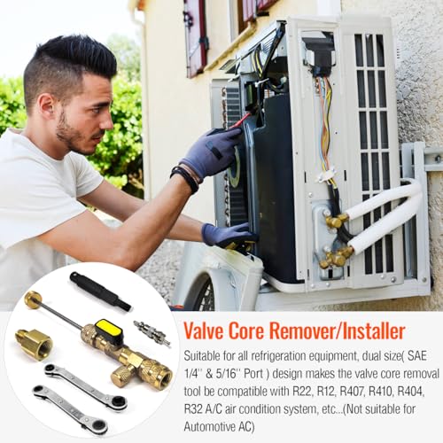 R410a R22 HVAC Core Removal & Service Wrench Set by ZPSNDP for Multi-Refrigeration Repairs 6 R410a R22 HVAC Core Removal & Service Wrench Set by ZPSNDP for Multi-Refrigeration Repairs - Image 6