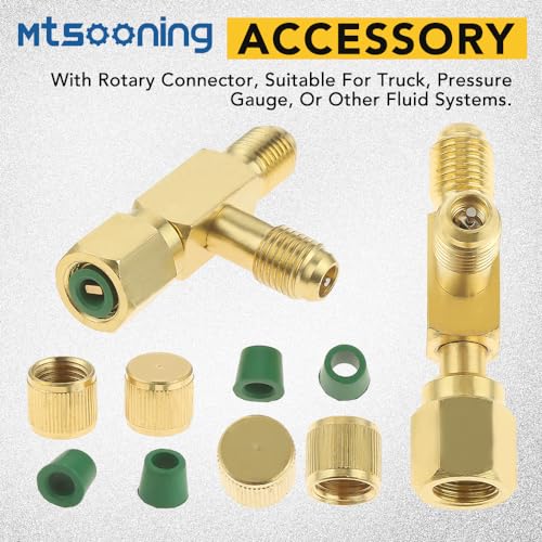 Convenient 2PCS Quick Coupler Access Tee with Swivel Connector for Easy Vacuum Pump Manifold Connection 6 Convenient 2PCS Quick Coupler Access Tee with Swivel Connector for Easy Vacuum Pump Manifold Connection - Image 6