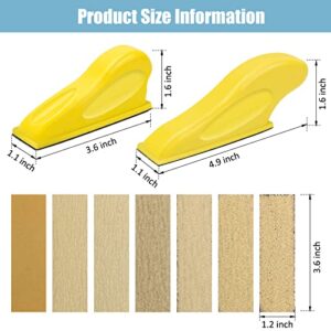 70 Pcs Mini Detail Sander Kit with Various Grit Sandpaper for Woodcrafts