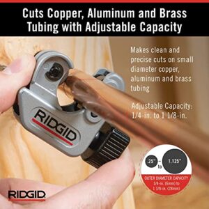 Ridgid 40617 101 Model Close Quarters Tubing Cutter: Small, Silver, 1/4″-1-1/8″ Capacity
