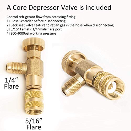 Professional HVAC Repair Kit with Vacuum Pump, Manifold Gauge Set, Leak Detector & Hoses 4 Professional HVAC Repair Kit with Vacuum Pump, Manifold Gauge Set, Leak Detector & Hoses - Image 4