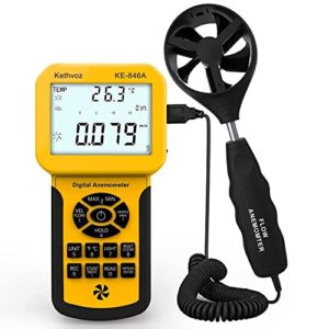 hvac tools digital wind meter and temperature