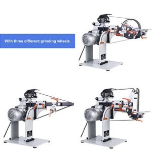 TECHTONGDA Belt Sander 72″ Knife Grinder Variable Speed Wood Working Tool 3 Wheels